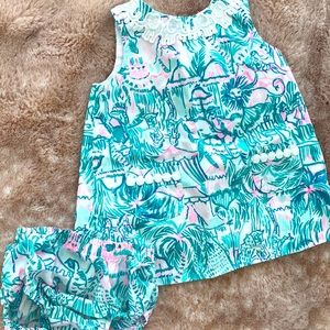 Mint condition - Lilly Pulitzer shift dress set. 12-18 mo